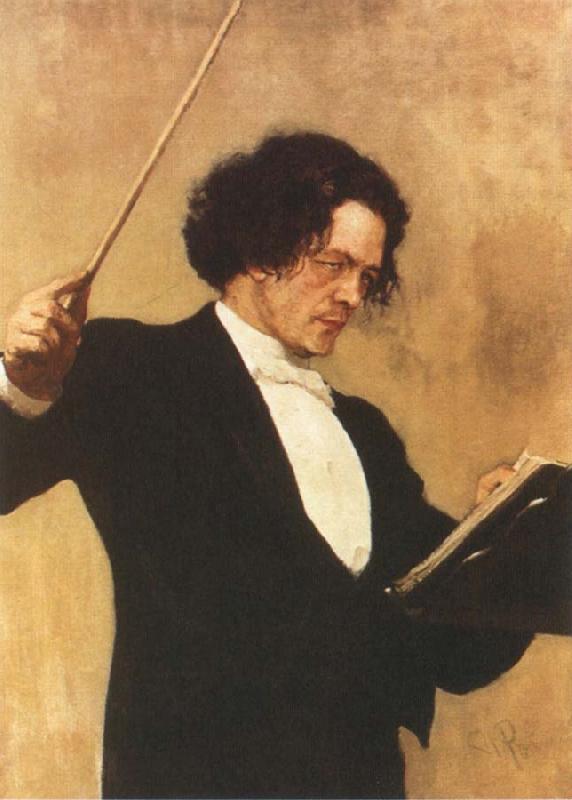 Ilya Repin Portrait of Anton Rubinstein oil painting picture